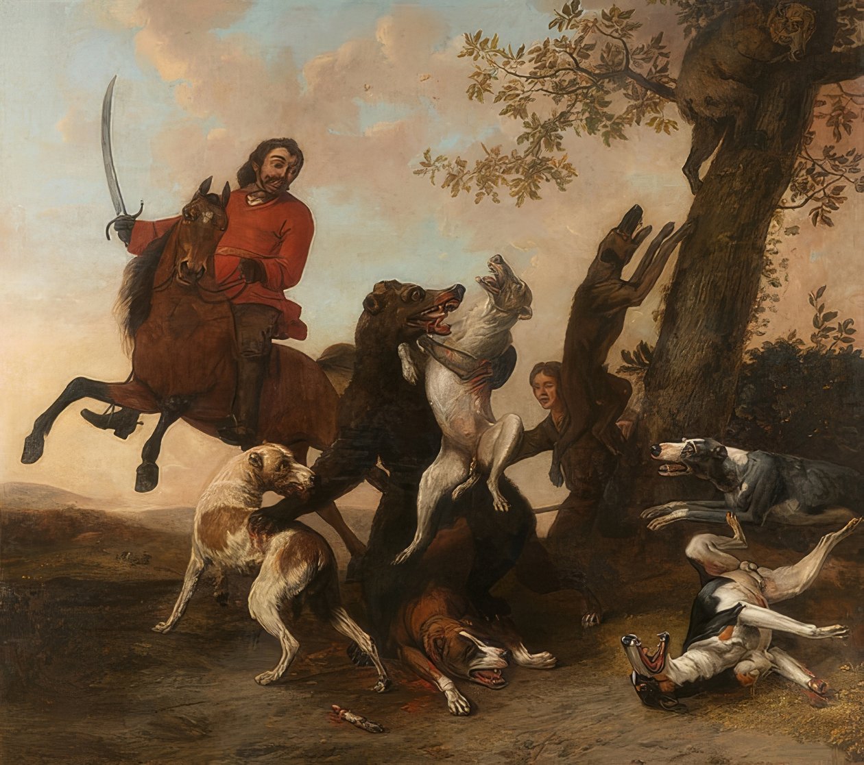 Lov na medvědy. 1649 od Paulus Potter