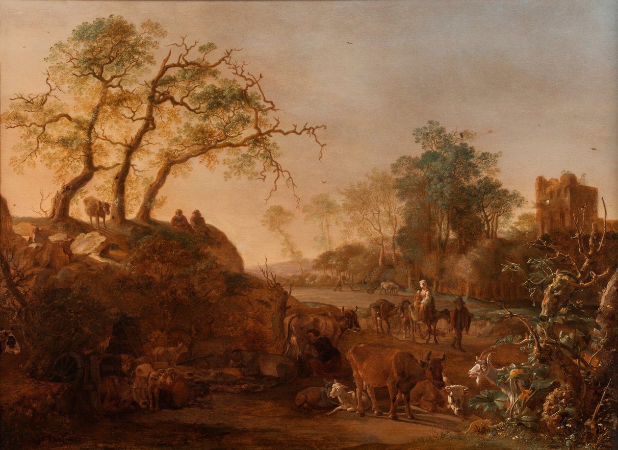 Útěk do Egypta, 1644 od Paulus Potter