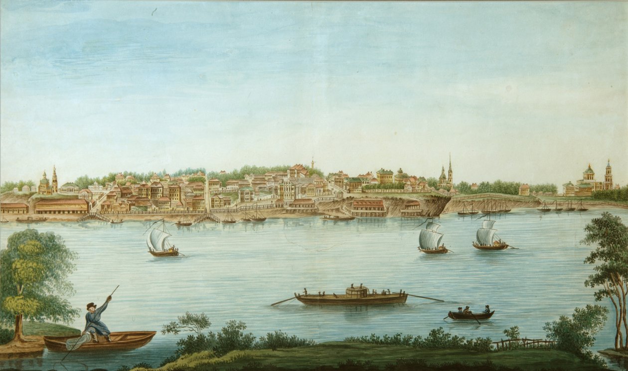 Pohled na Perm, 1832 od Pavel Emelyanovich Razmakhnin