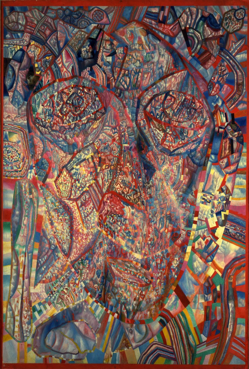 Živá hlava, 1923 od Pavel Nikolayevich Filonov