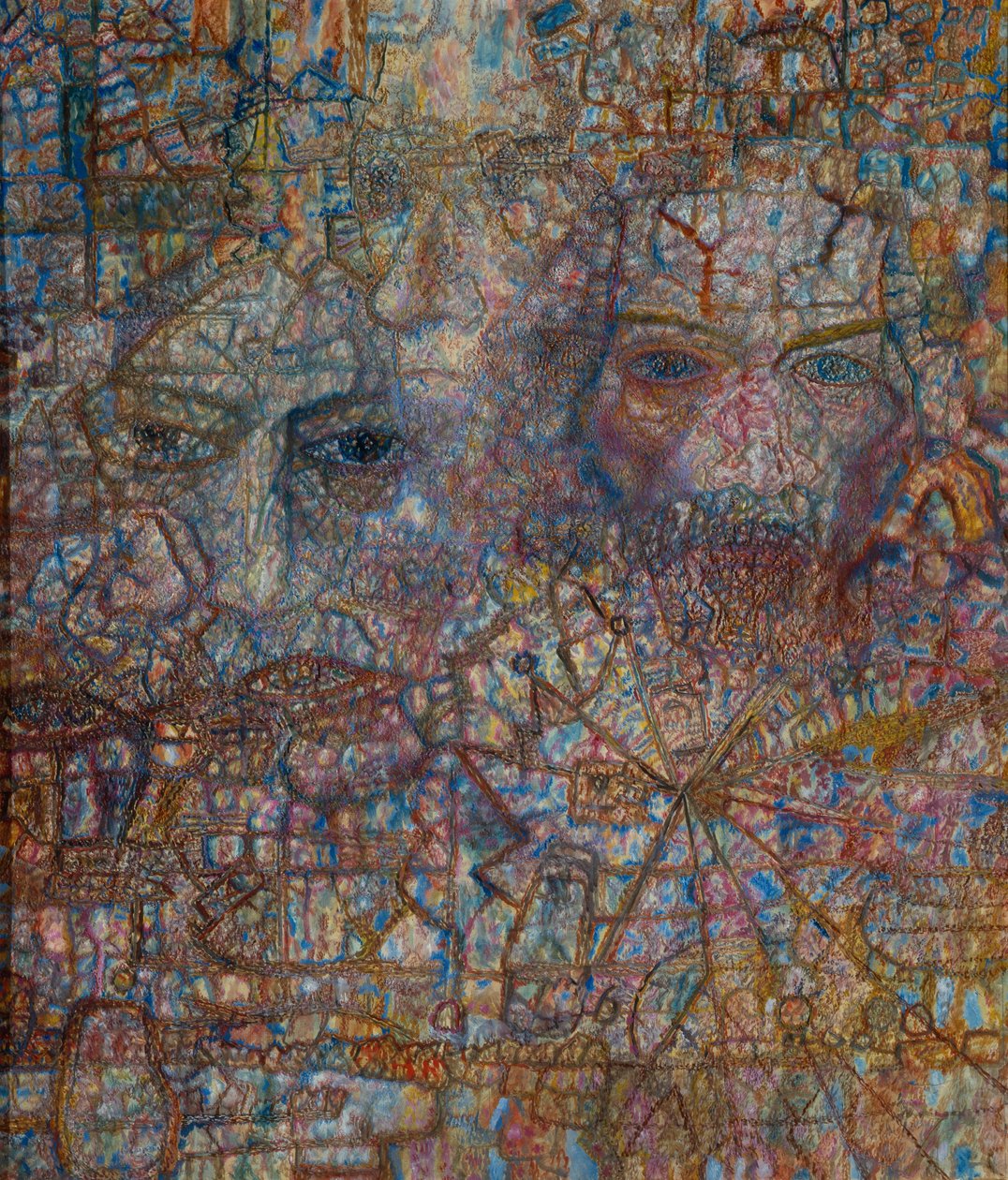 Tváře, 1940 od Pavel Nikolayevich Filonov