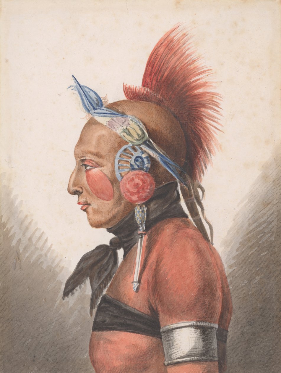 Osage Warrior, 1811-ca. 1813. od Pavel Petrovic Svin