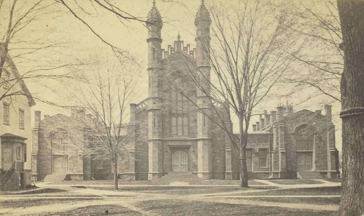 Knihovna, Yale University, 19. století. od Peck Brothers