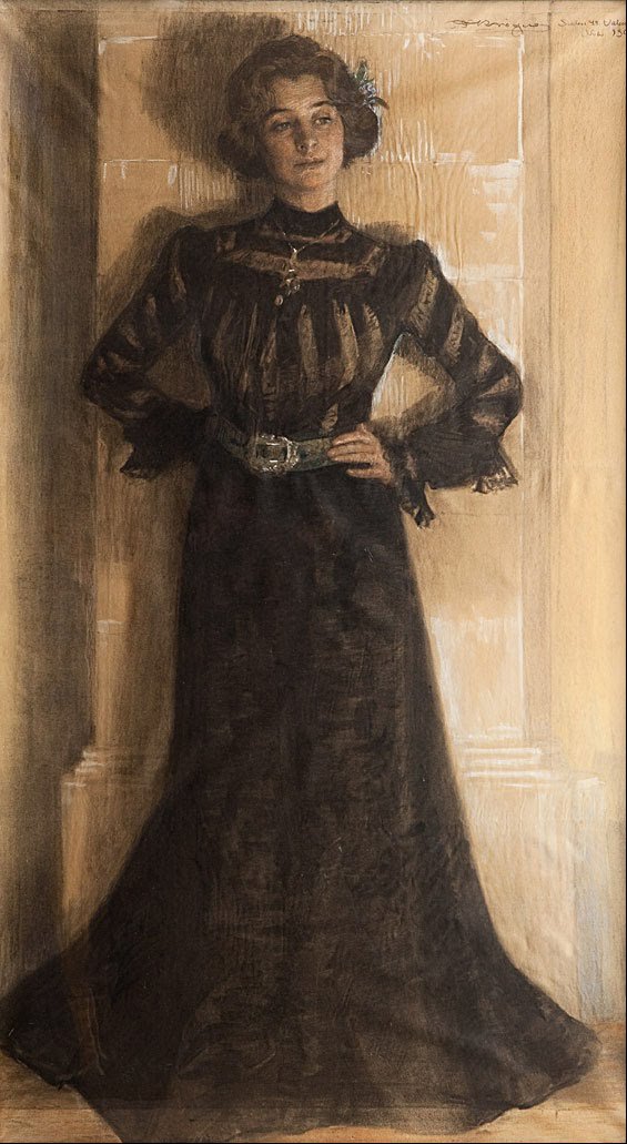 Portrét manželky umělce: Marie Kroyer od Peder Severin Krøyer