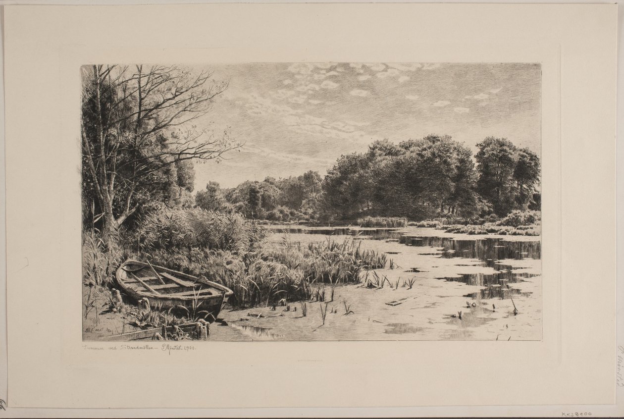 Rybník u Strandmøllen od Peder Monsted