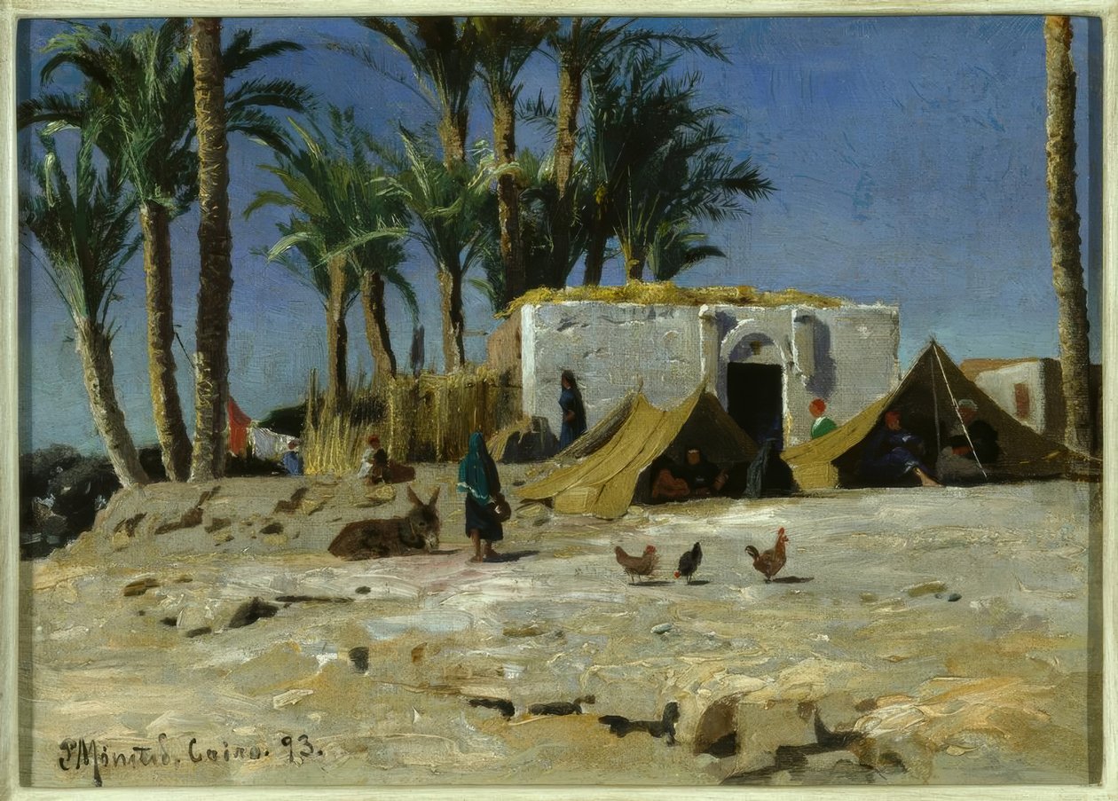 Beduinenlager v Káhiře od Peder Monsted