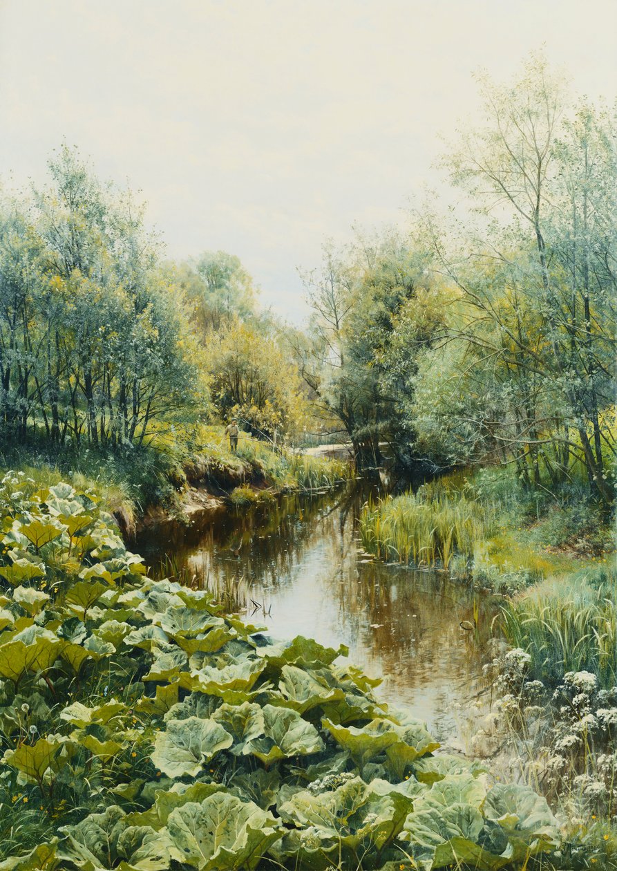 Letní den u potoka; Letní den u řeky od Peder Monsted