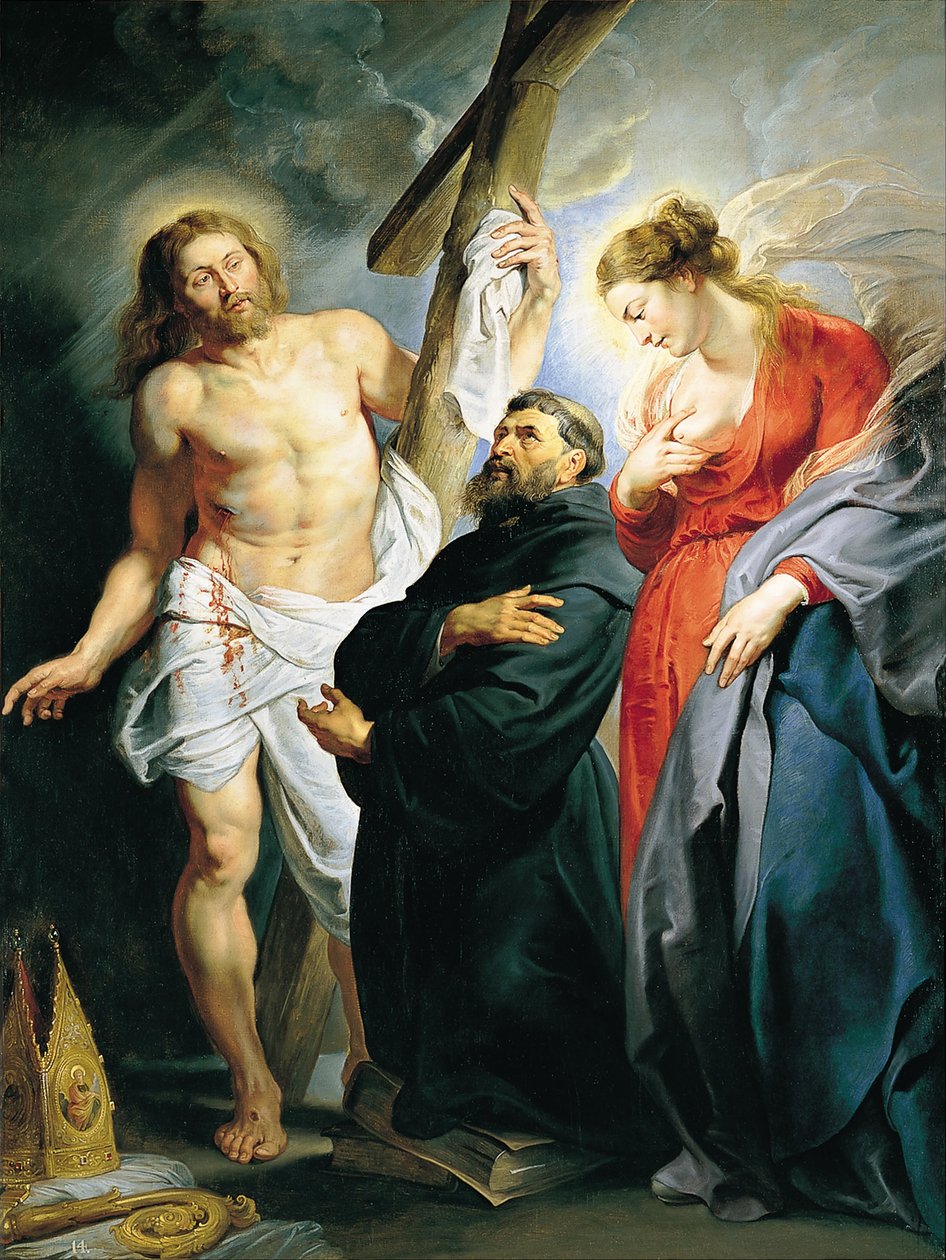 Svatý Augustin mezi Kristem a Pannou od Pedro Pablo Rubens