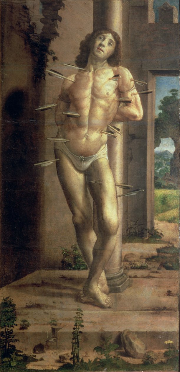 Svatý Šebestián (panel) od Pedro Berruguete