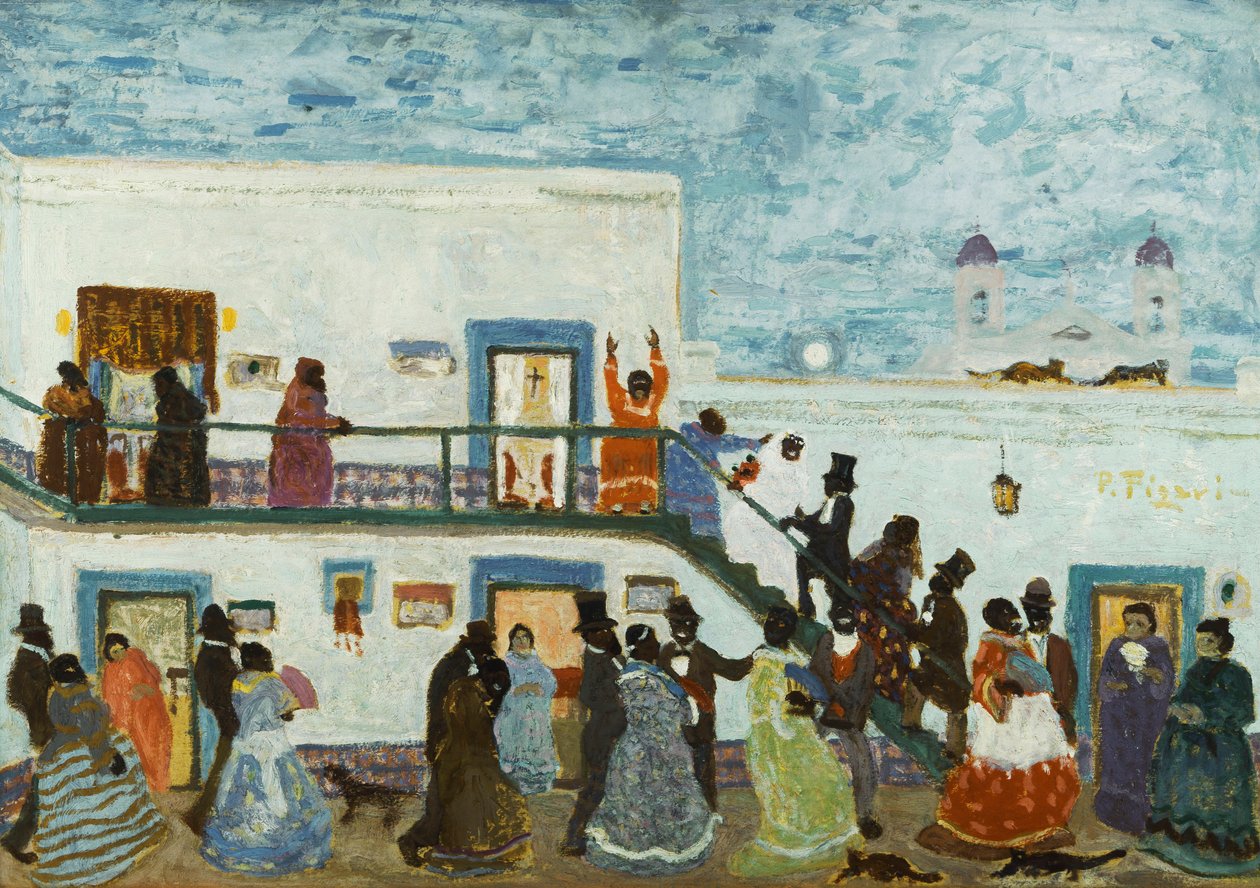 Příjezd do kostela; Příjezd z Církve od Pedro Figari