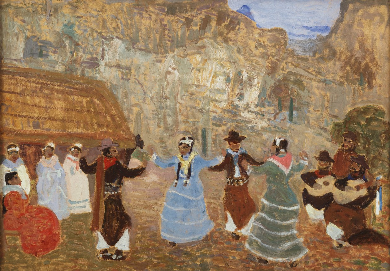 Kreolský tanec od Pedro Figari