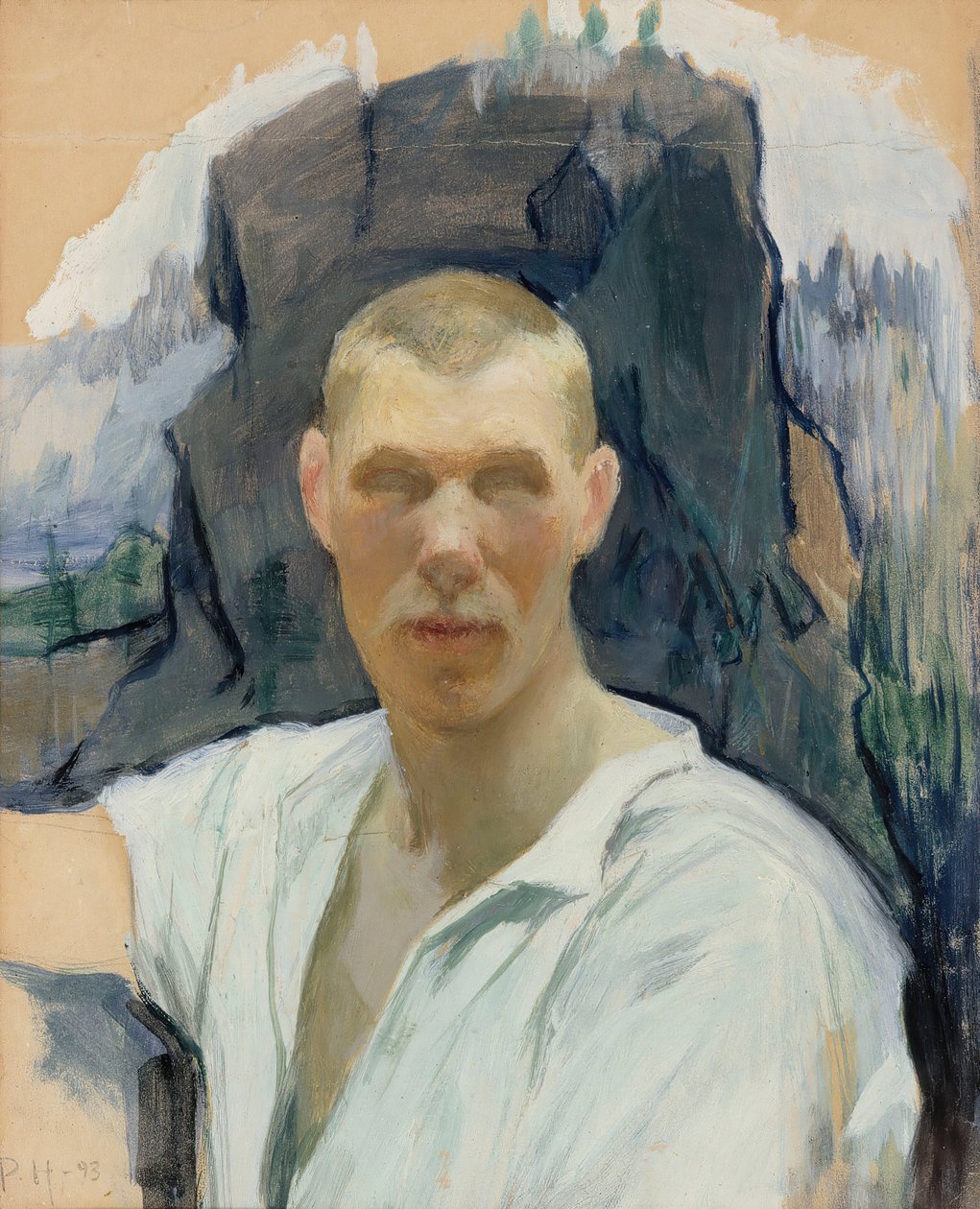 Autoportrét, 1893. od Pekka Halonen