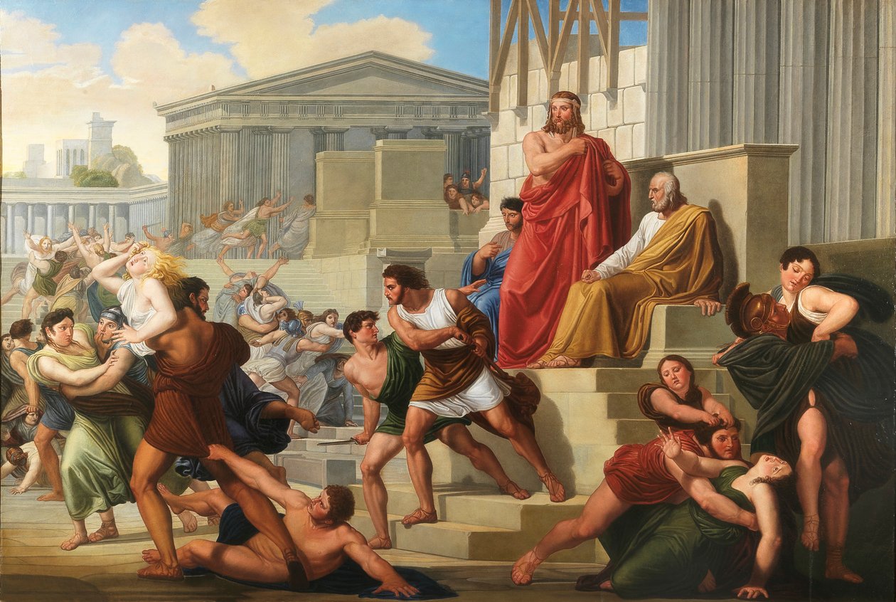 Znásilnění sabinských žen, 1823-1824. od Pelagio Palagi