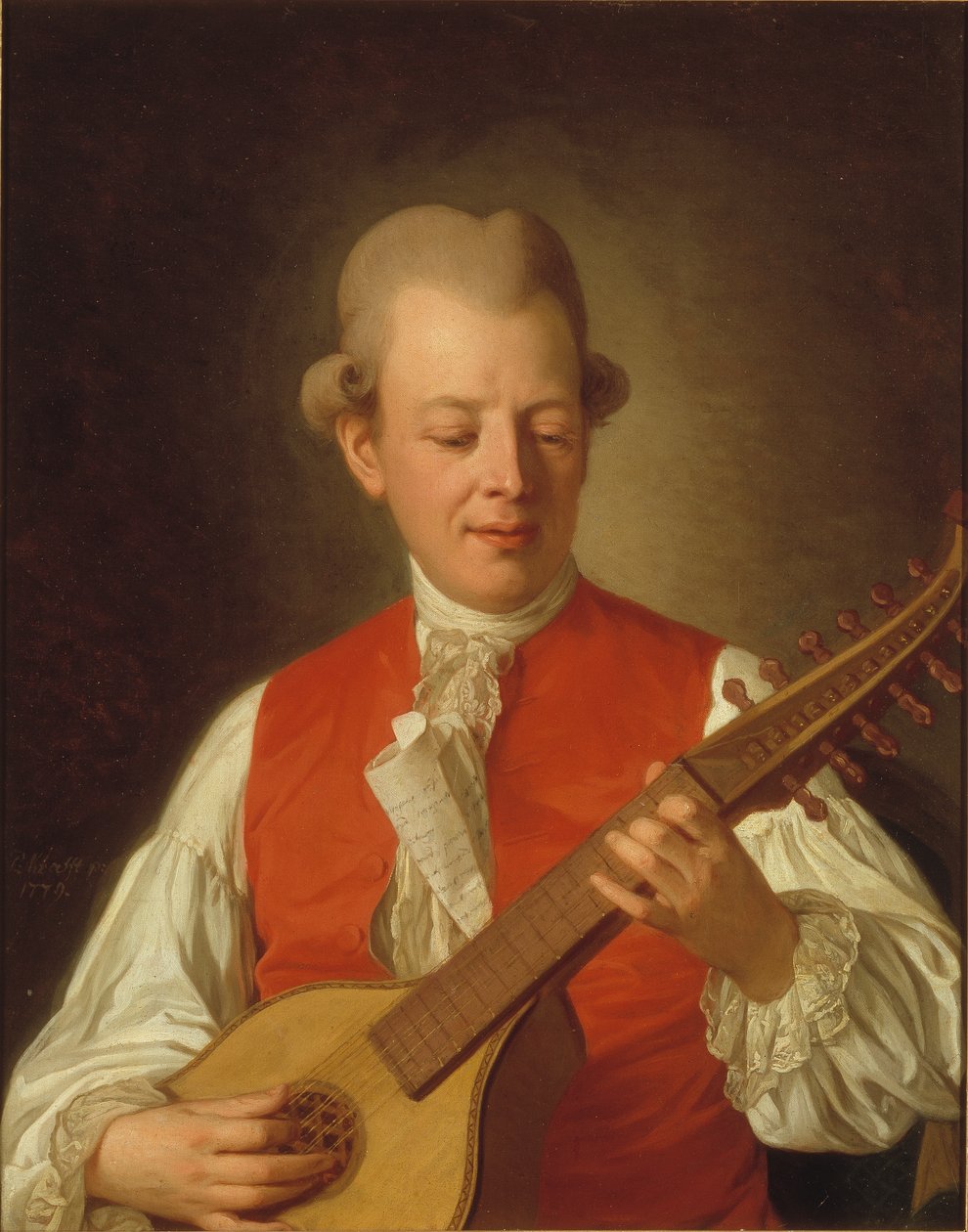 Portrét básníka Carla Mikaela Bellmana (1740-95) 1779 od Per Krafft