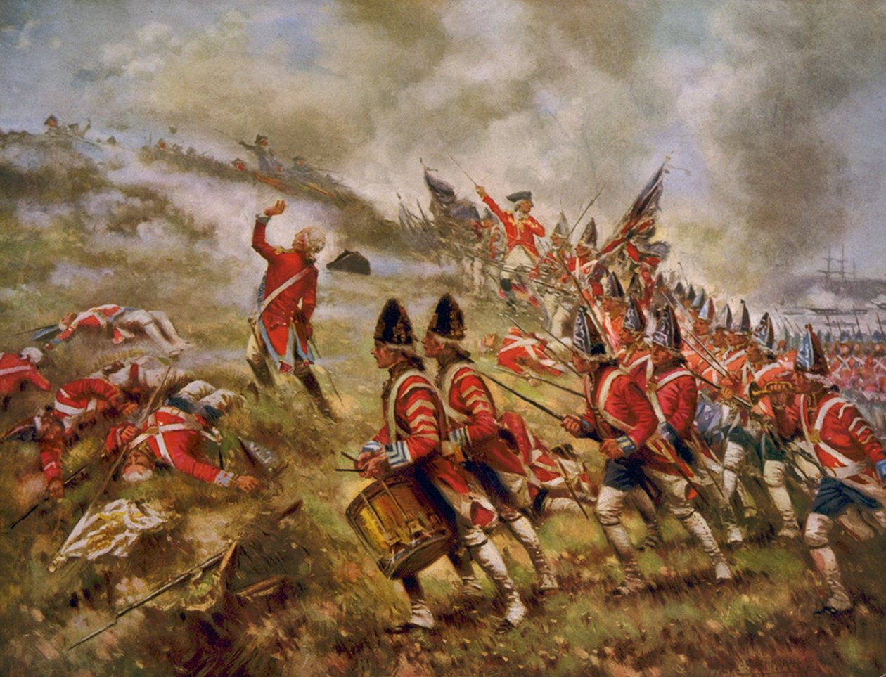 Bitva o Bunker Hill od Percy Moran