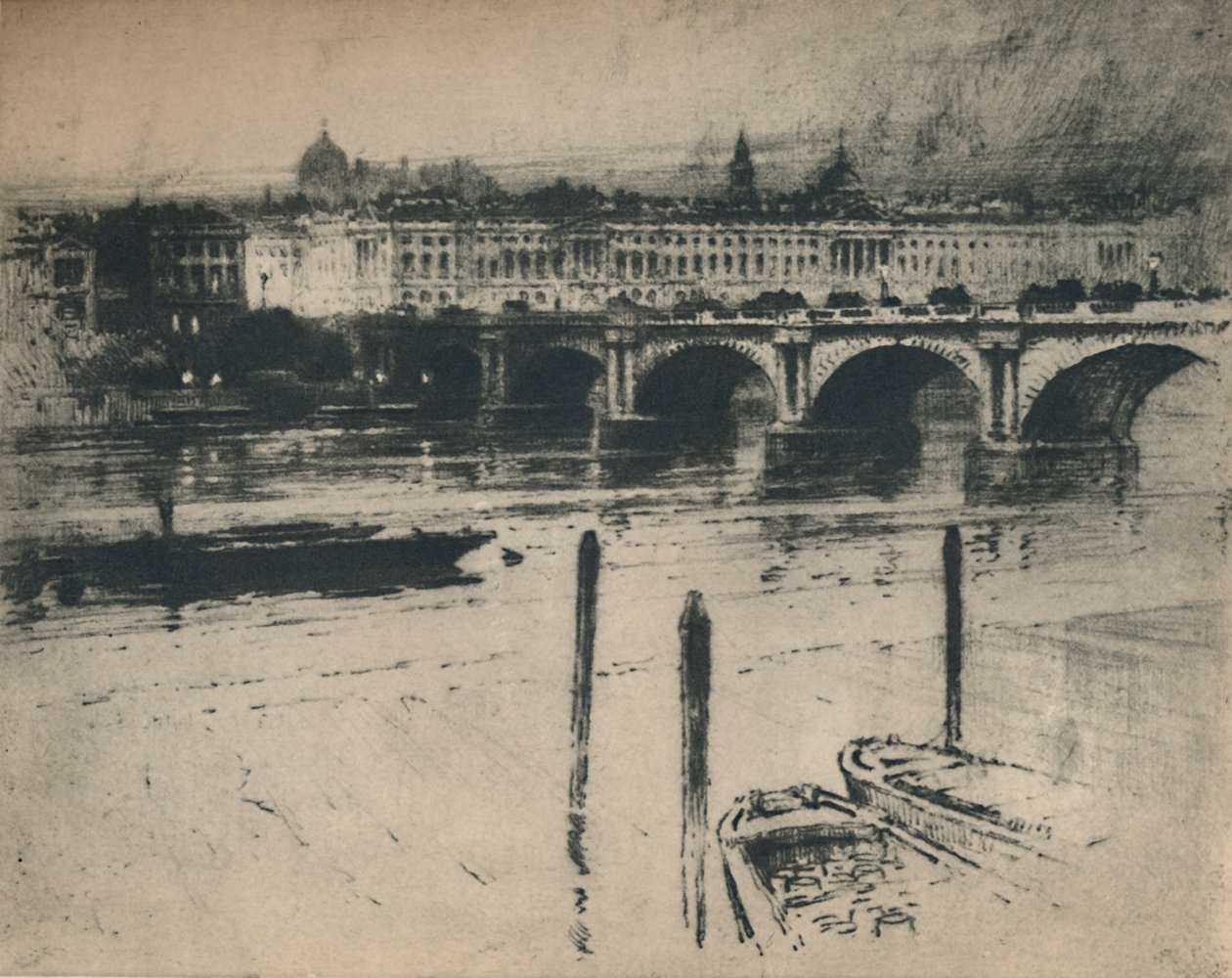 Waterloo Bridge, 1927. od Percy Robertson