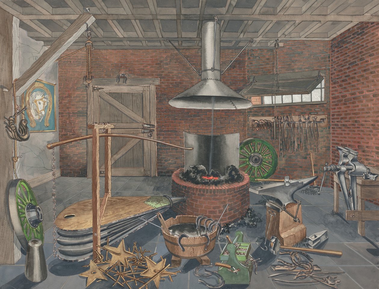 Kovárna, 19351942. od Perkins Harnly