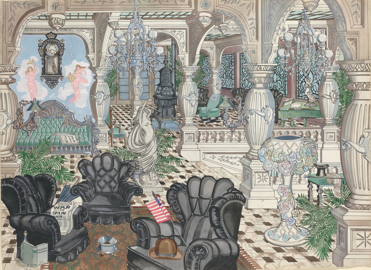 Foyerův mužský klub, 1880-1910, c. 1946. od Perkins Harnly
