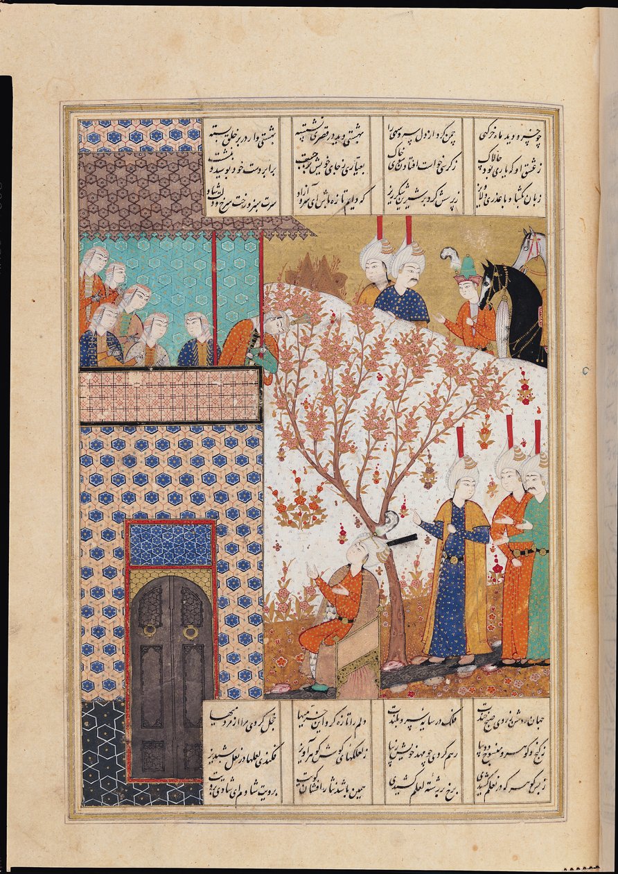 Paní D-212 fol.91a Khosro před Shirin