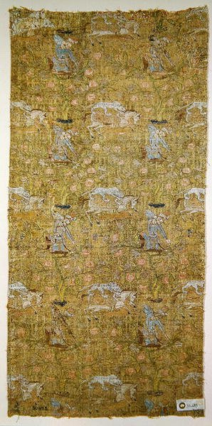 Tapiserie zobrazující loveckou scénu, dynastie Safavid (textil) od Persian School