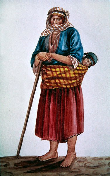 Rolnická matka (wc na papíře) od Persian School