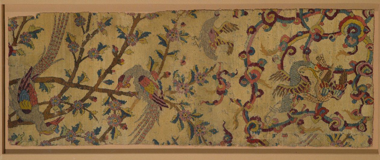 Fragment andělského koberce (vlna a vlas hedvábí) od Persian School