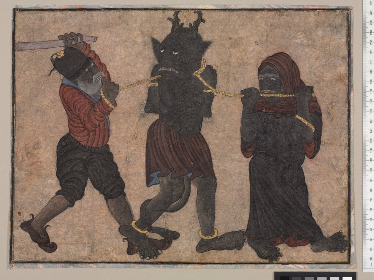 Démon v řetězech, kolem 1453 od Persian School
