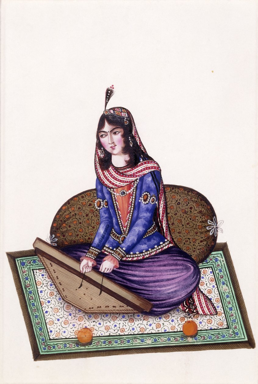 Portrét hudebníka, 19. století od Persian School