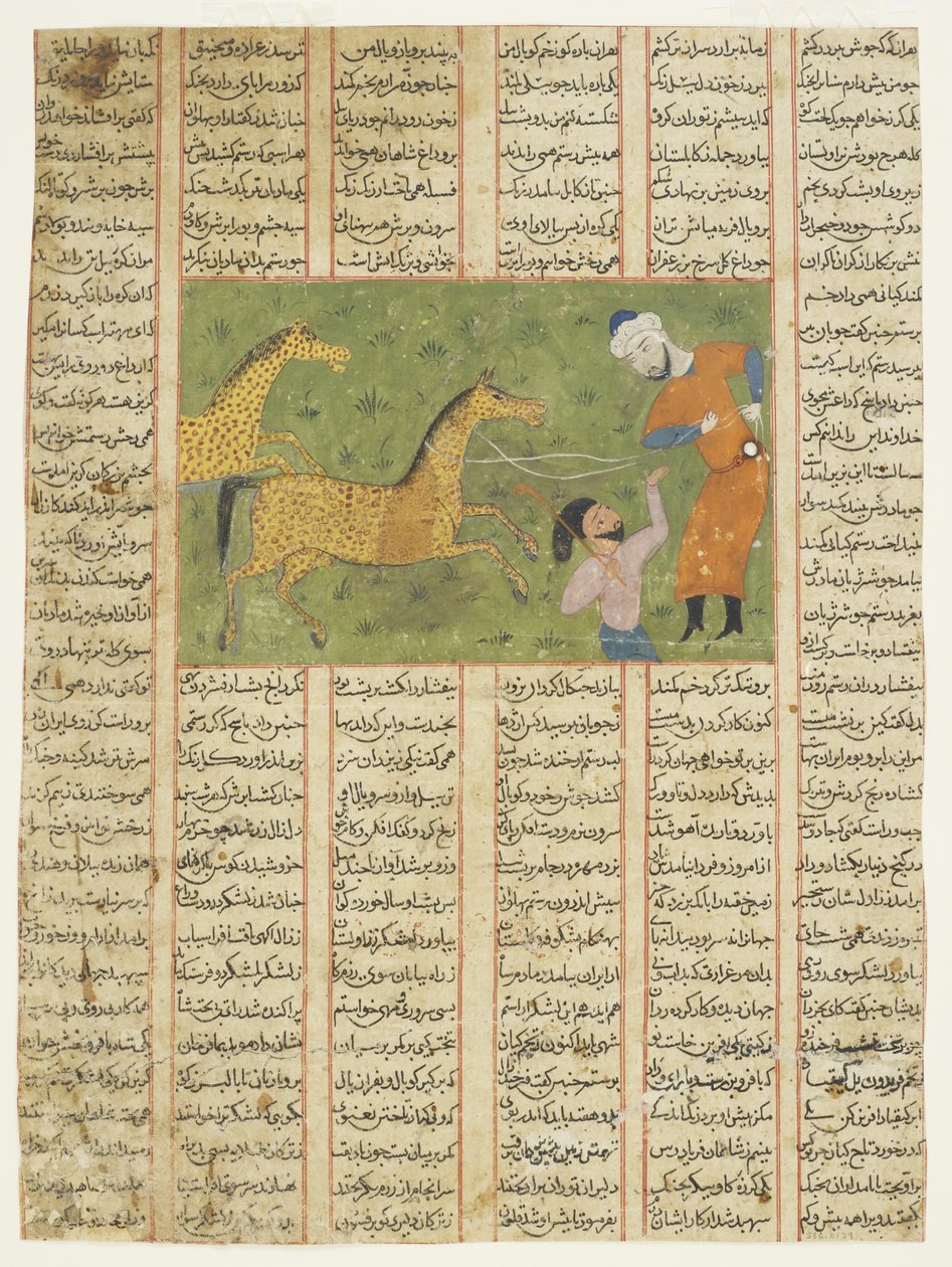 Rustam bude držet úlovek hity koně od Persian School