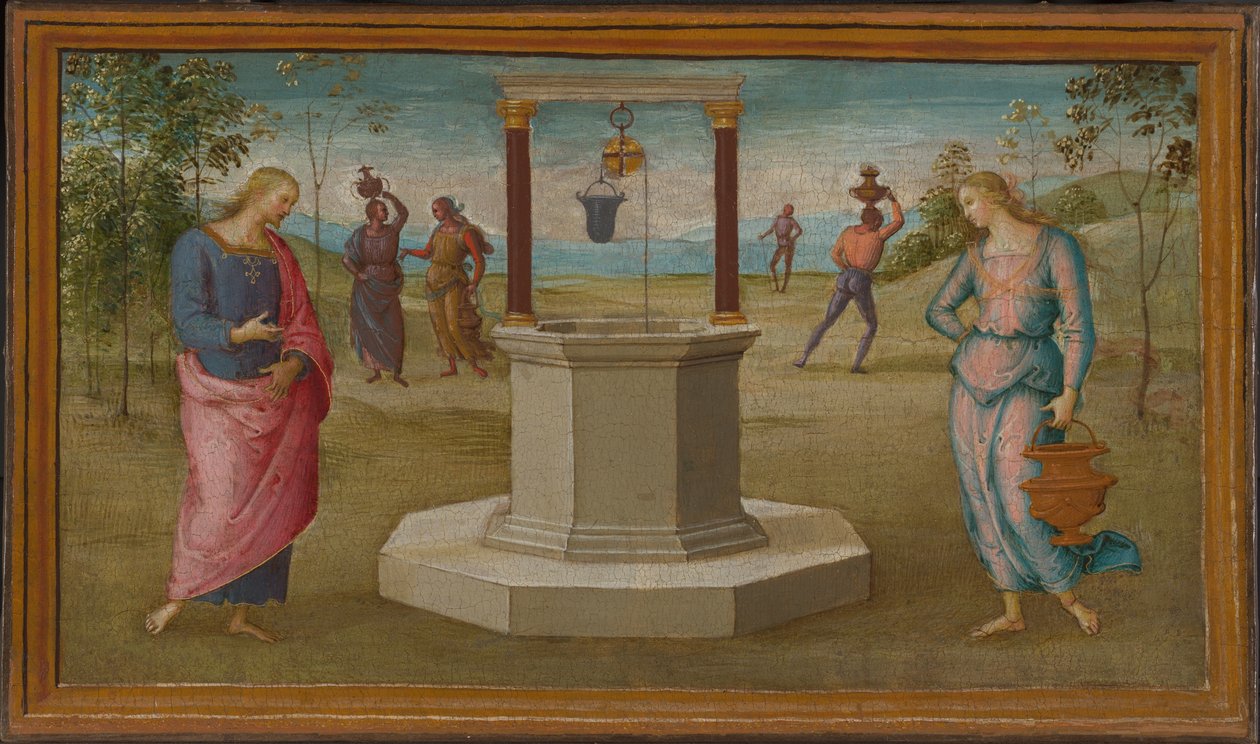 Kristus a samařská žena od Perugino