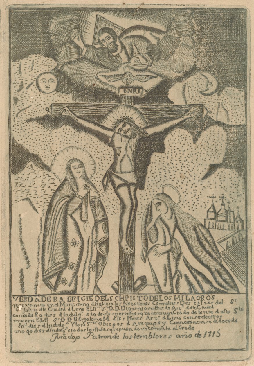 Ukřižování od Peruvian 19th Century