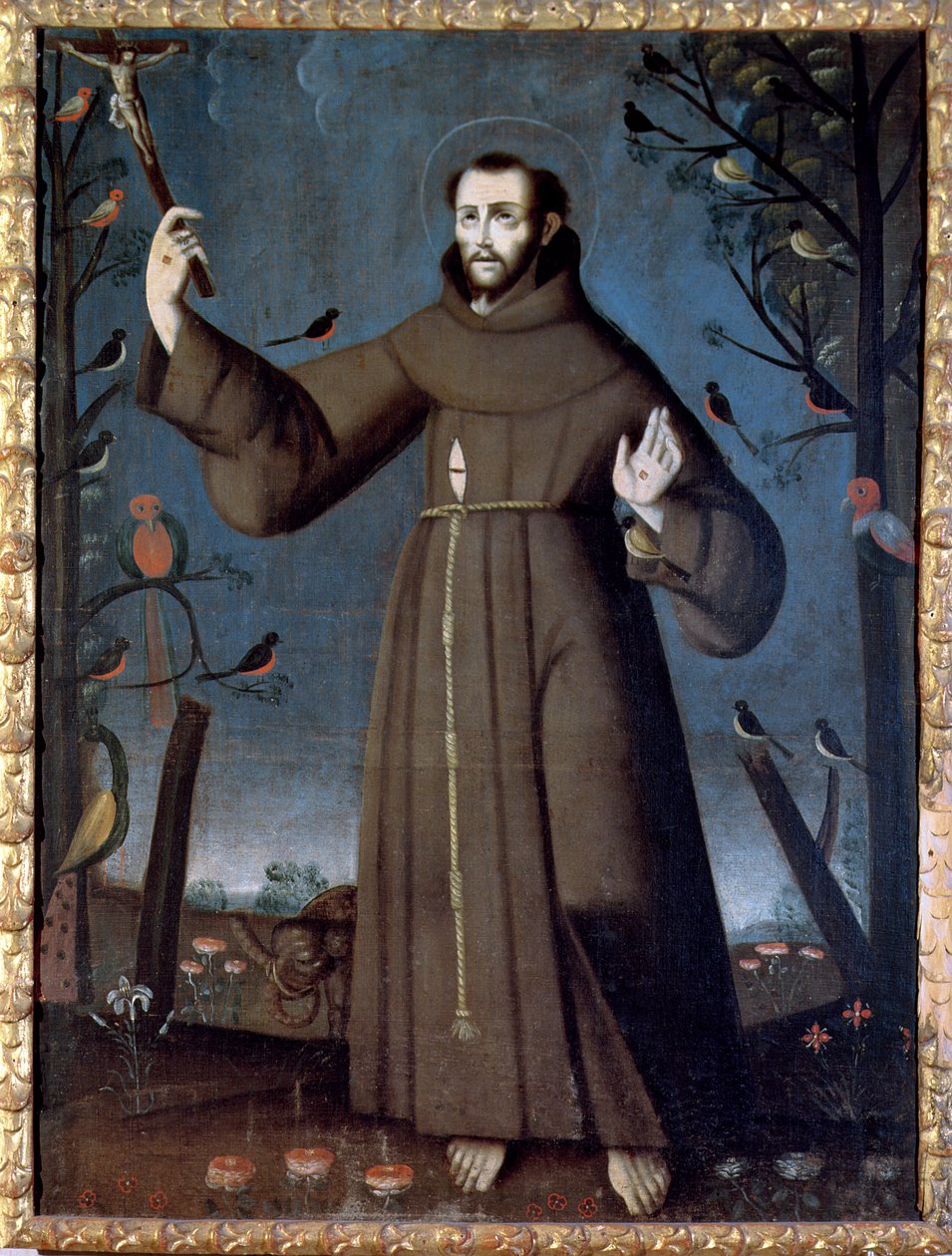 Svatý František z Assisi od Peruvian School