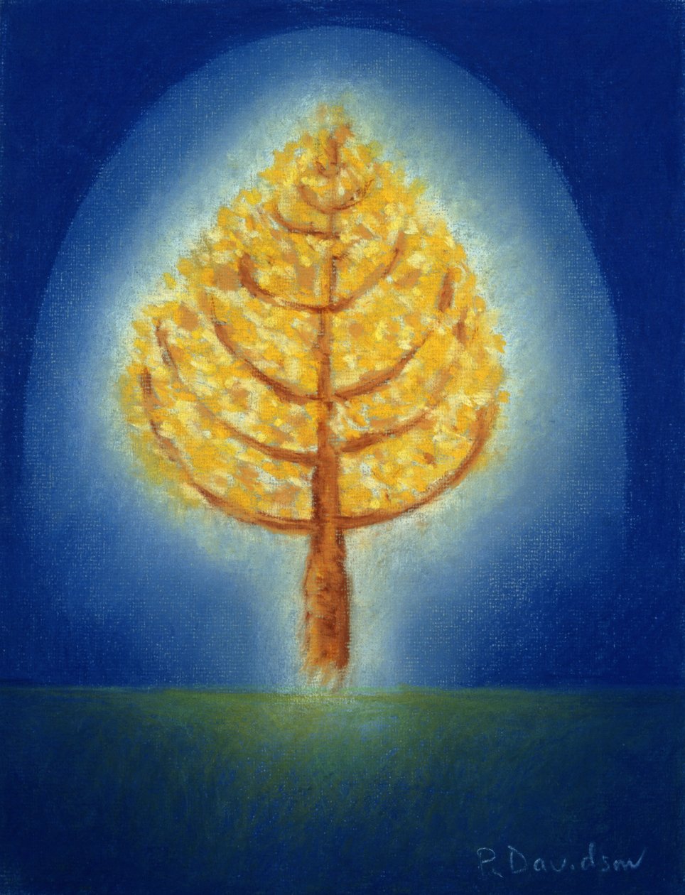 Zářící strom, 1996 (pastel) od Peter Davidson