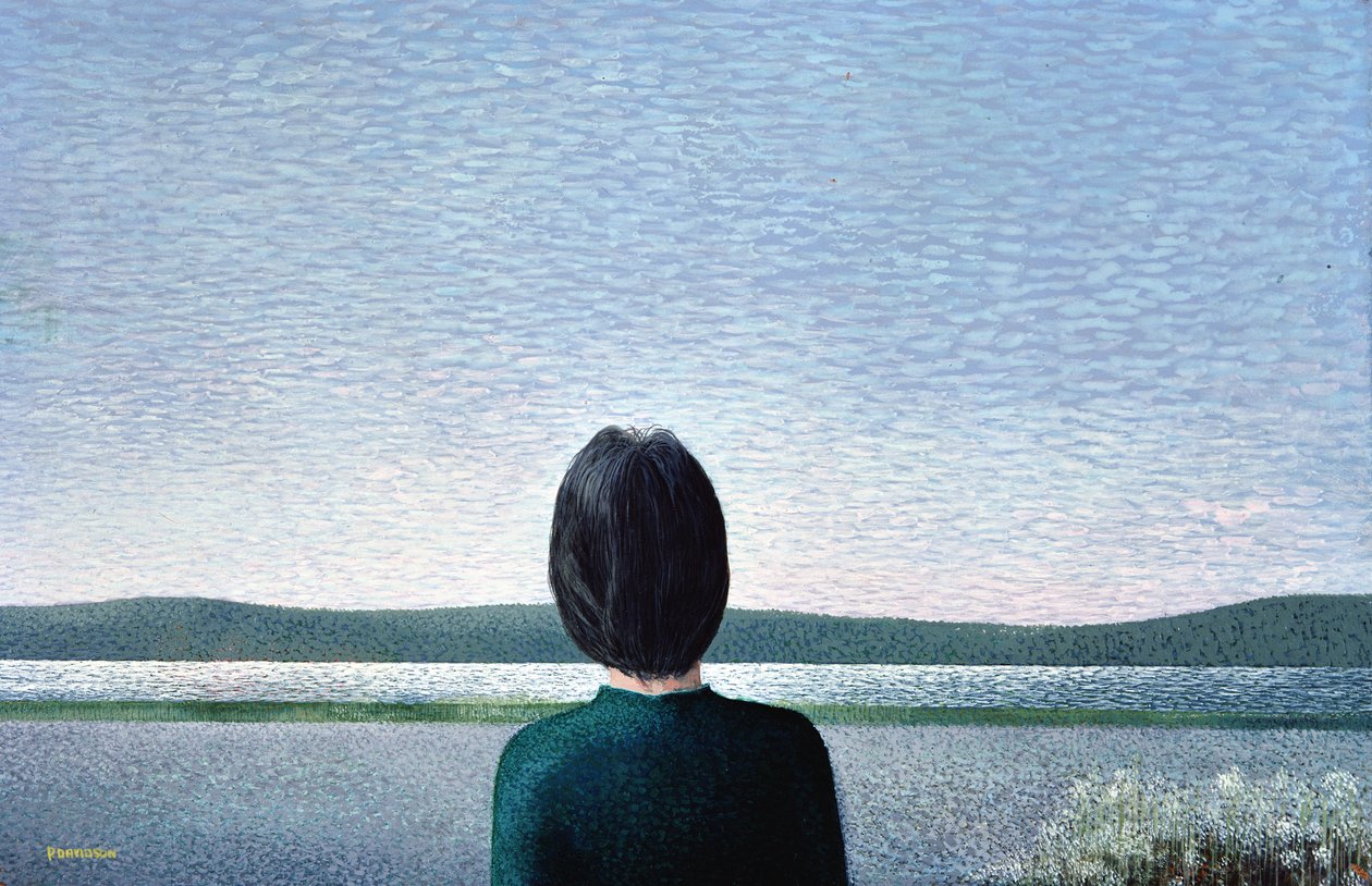 Towards the Hills, 1980 (akryl) od Peter Davidson