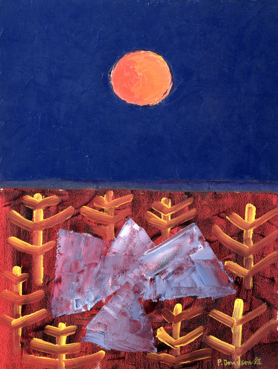 Voyage to the Sun, 1988 (olej na papíře) od Peter Davidson
