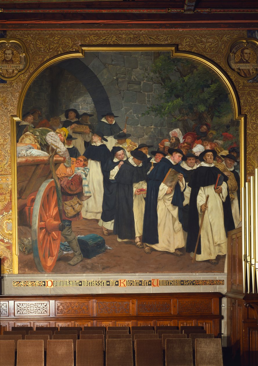 Dominikáni opouštějí svůj klášter na univerzitu v roce 1527, 1903 od Peter Johann Theodor Janssen