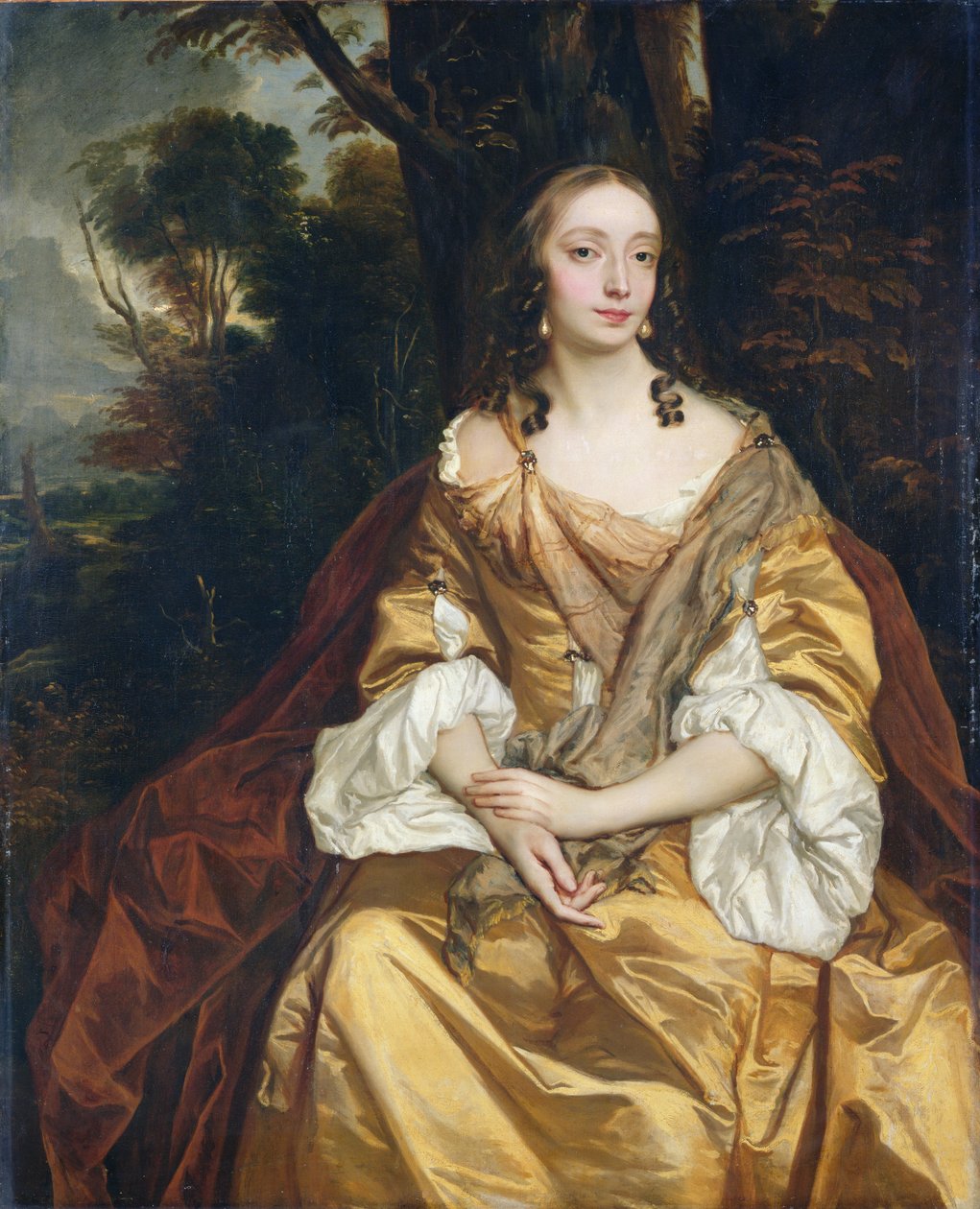 Portrét dámy, pravděpodobně Mary Parsonsové, později paní Draperové, asi 1665 od Peter Lely