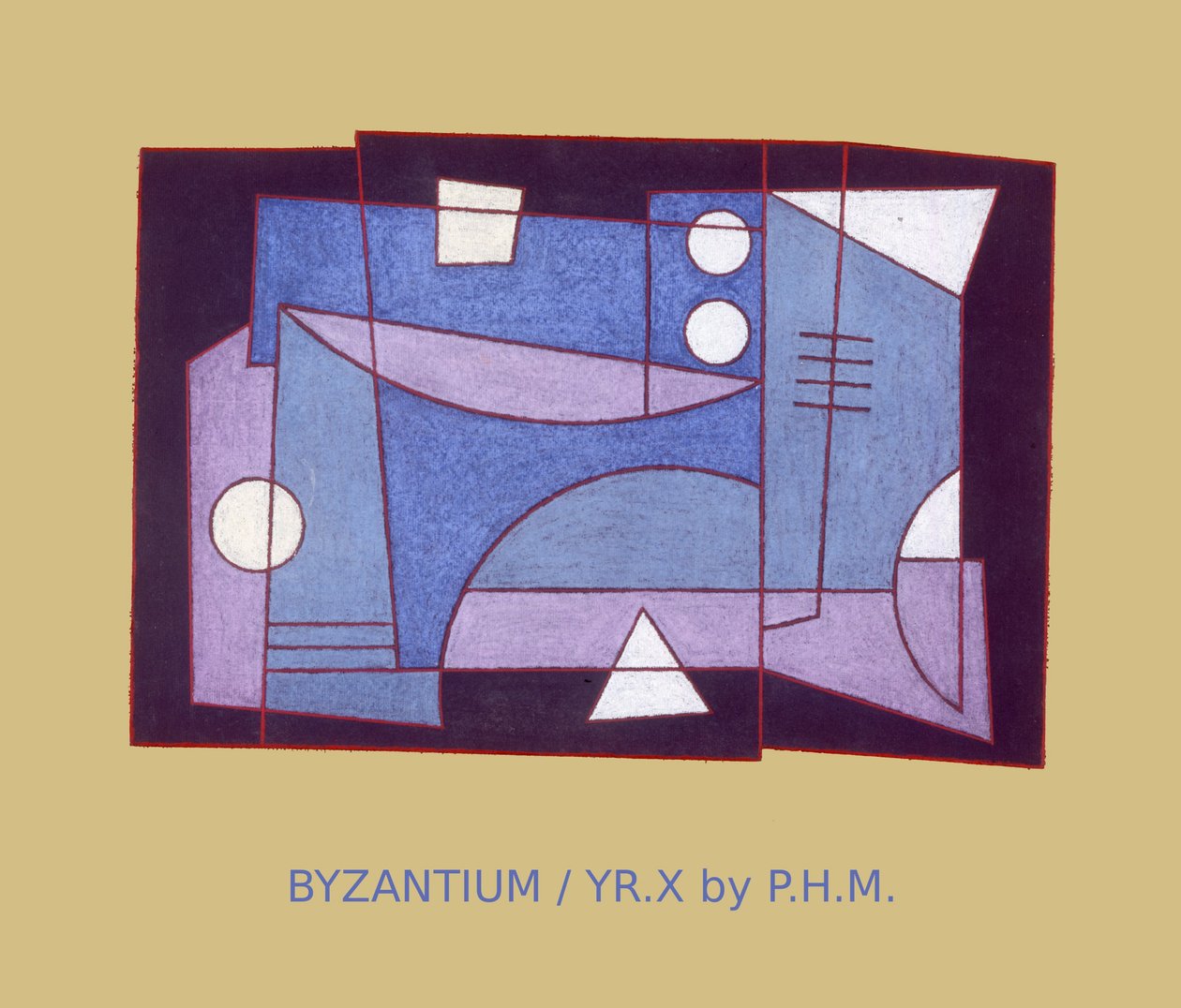 BYZANCE. ROK X, (pastel na papíře) od Peter McClure