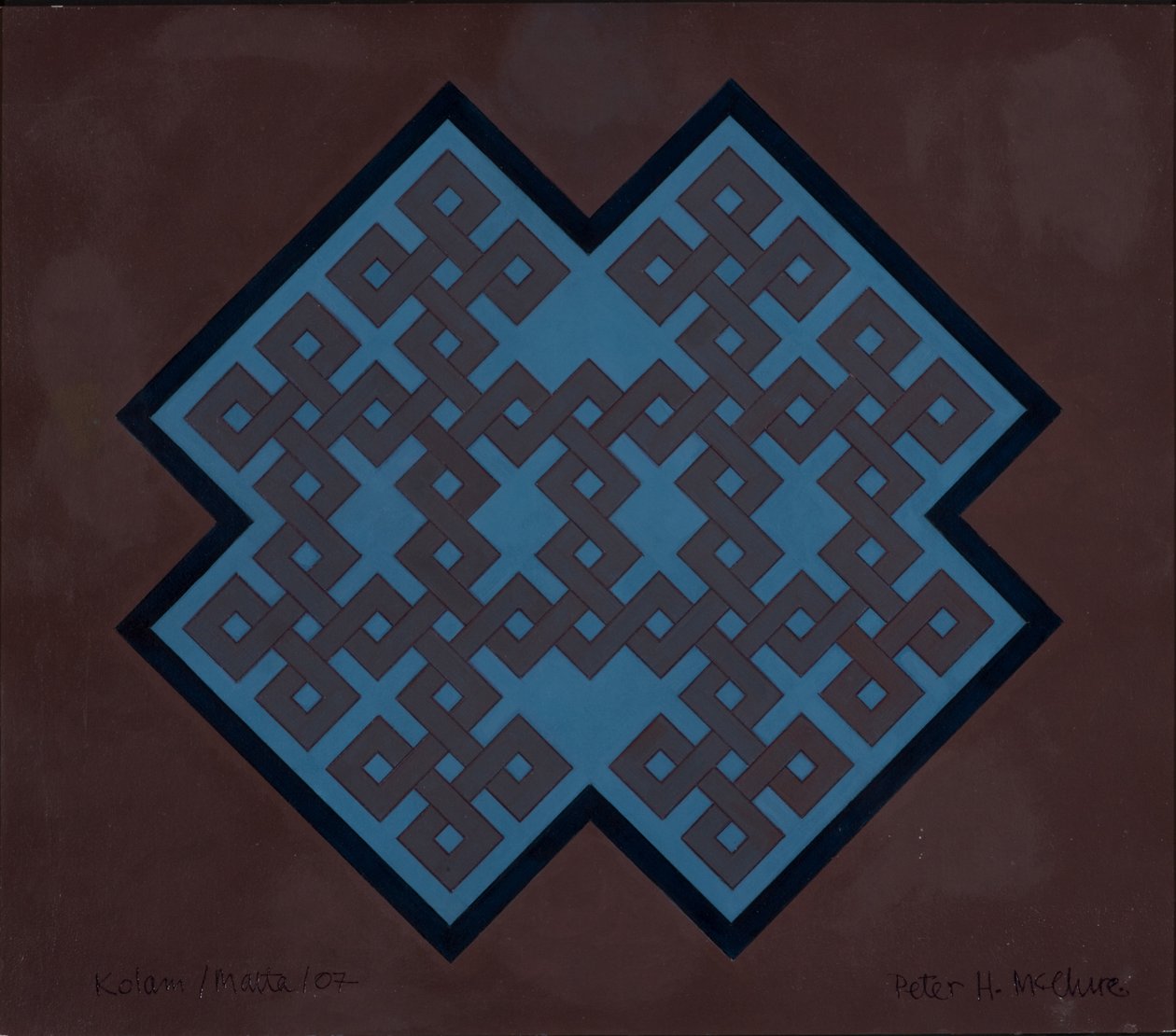 Kolam Malta, 2007 (akryl na kartonu) od Peter McClure