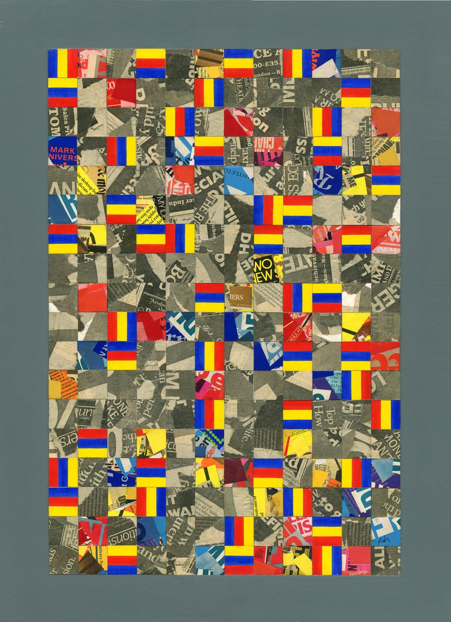Čas... řád... chaos. 1984, Koláž od Peter McClure