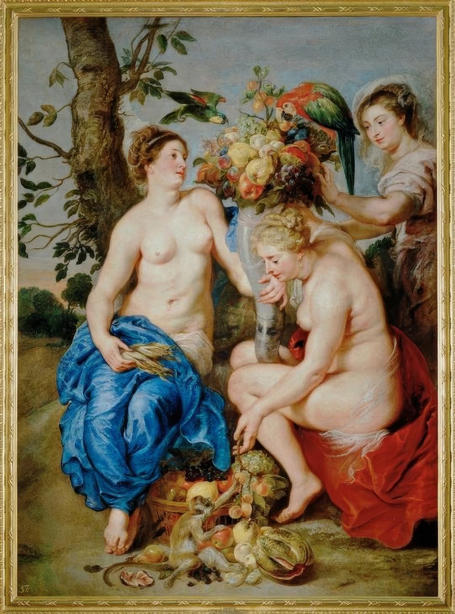 Ceres se dvěma nymfami od Peter Paul Rubens