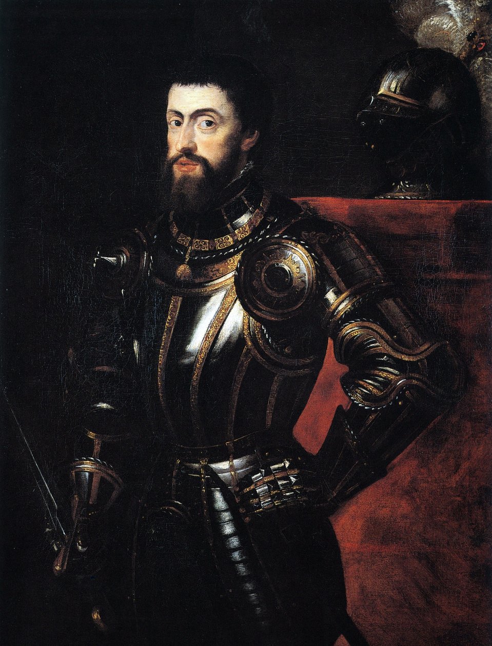 Karel V. v brnění od Peter Paul Rubens