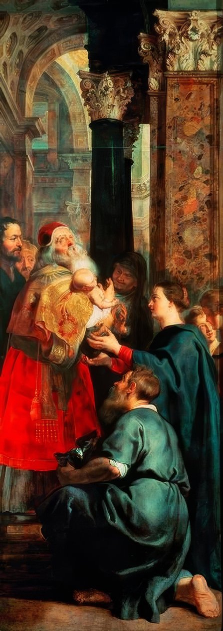 Prezentace Krista v chrámu od Peter Paul Rubens