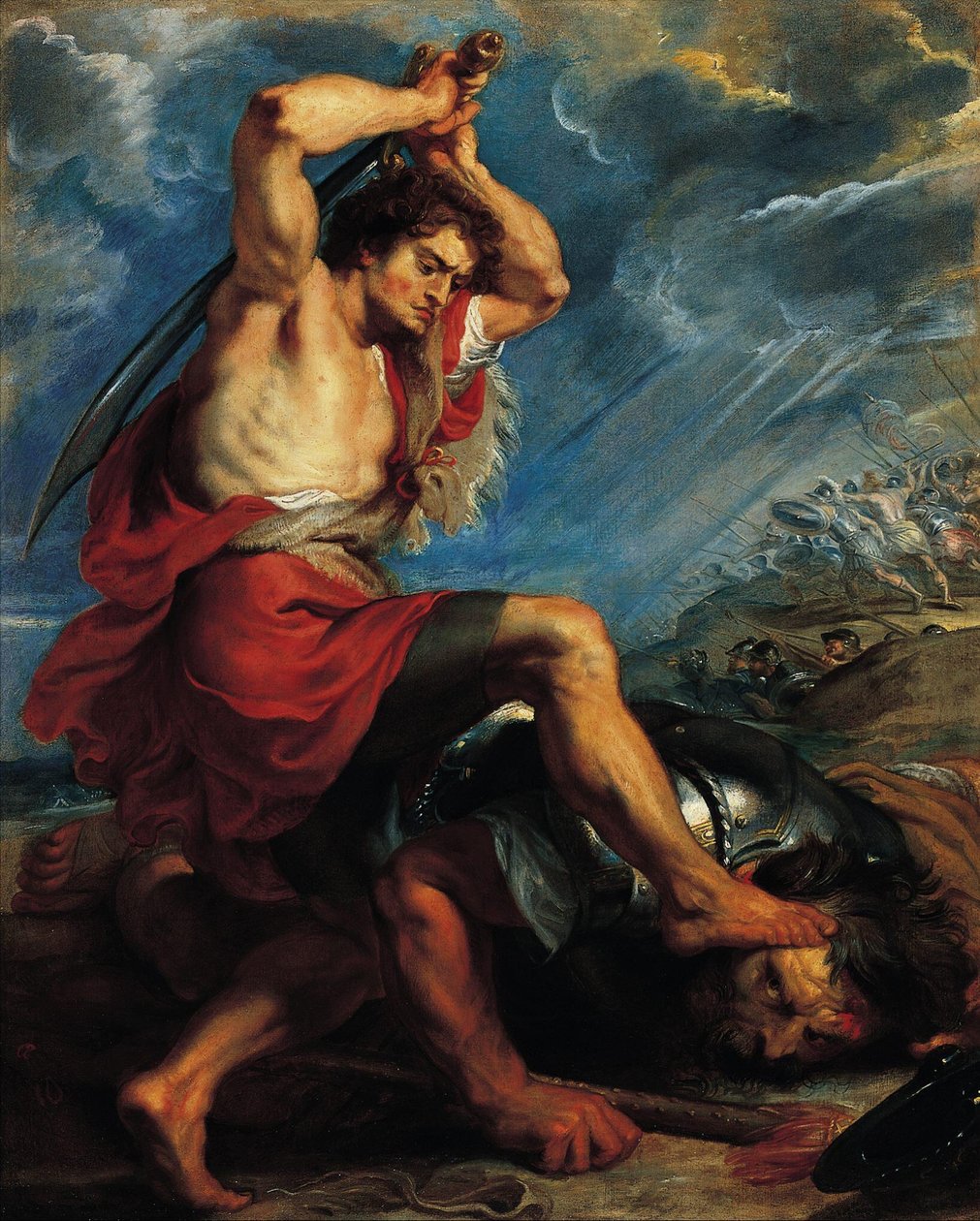 David zabil Goliáše od Peter Paul Rubens