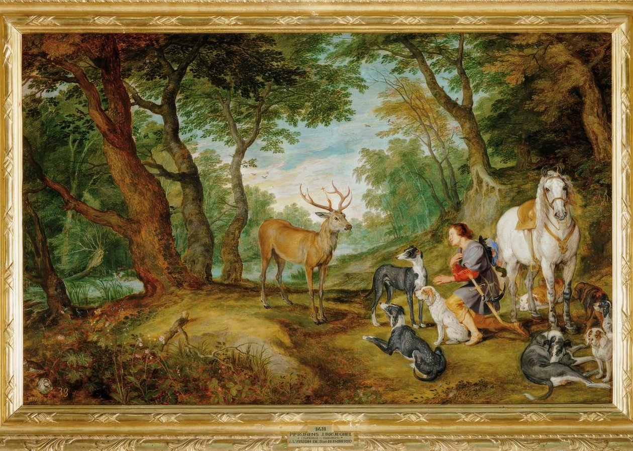 Vidění svatého Huberta od Peter Paul Rubens