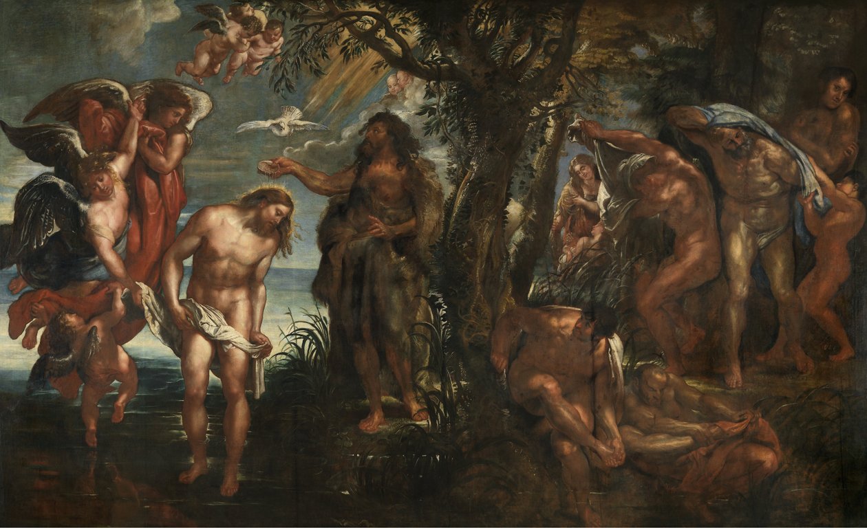 Křest Kristův od Peter Paul Rubens