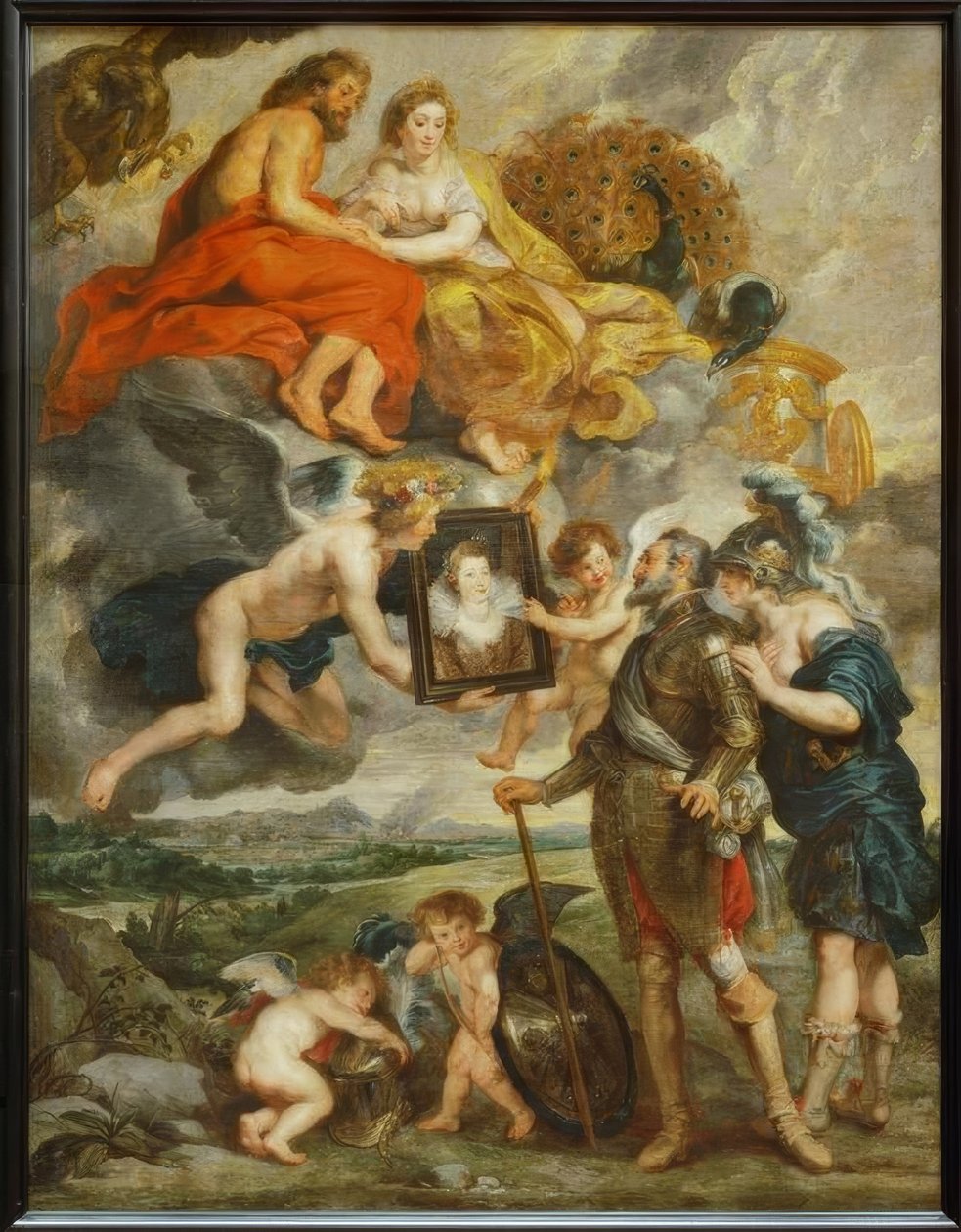 Jindřich IV. dostává portrét Marie Medicejské od Peter Paul Rubens