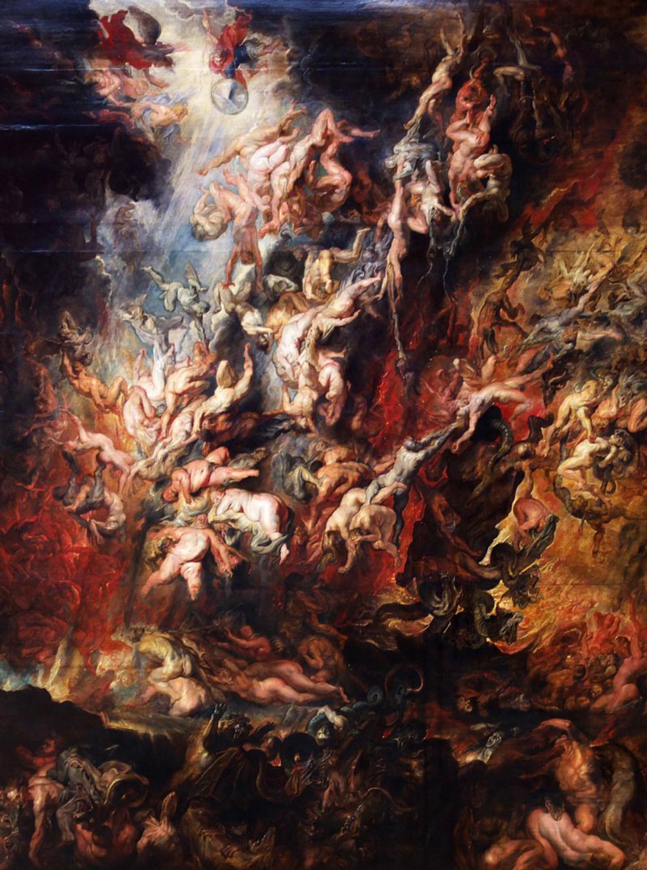 Pád zatracených do pekla od Peter Paul Rubens
