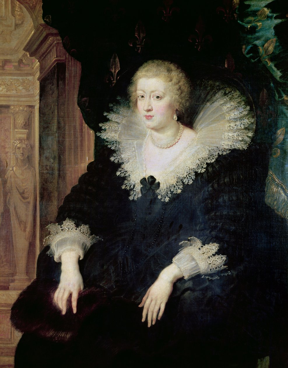 Portrét Anny Rakouské (1601-66) kolem 1622 od Peter Paul Rubens