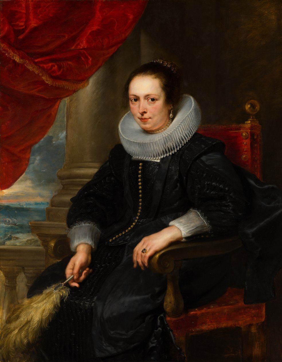 Portrét ženy, případně Clara Fourment (1593-1643) od Peter Paul Rubens